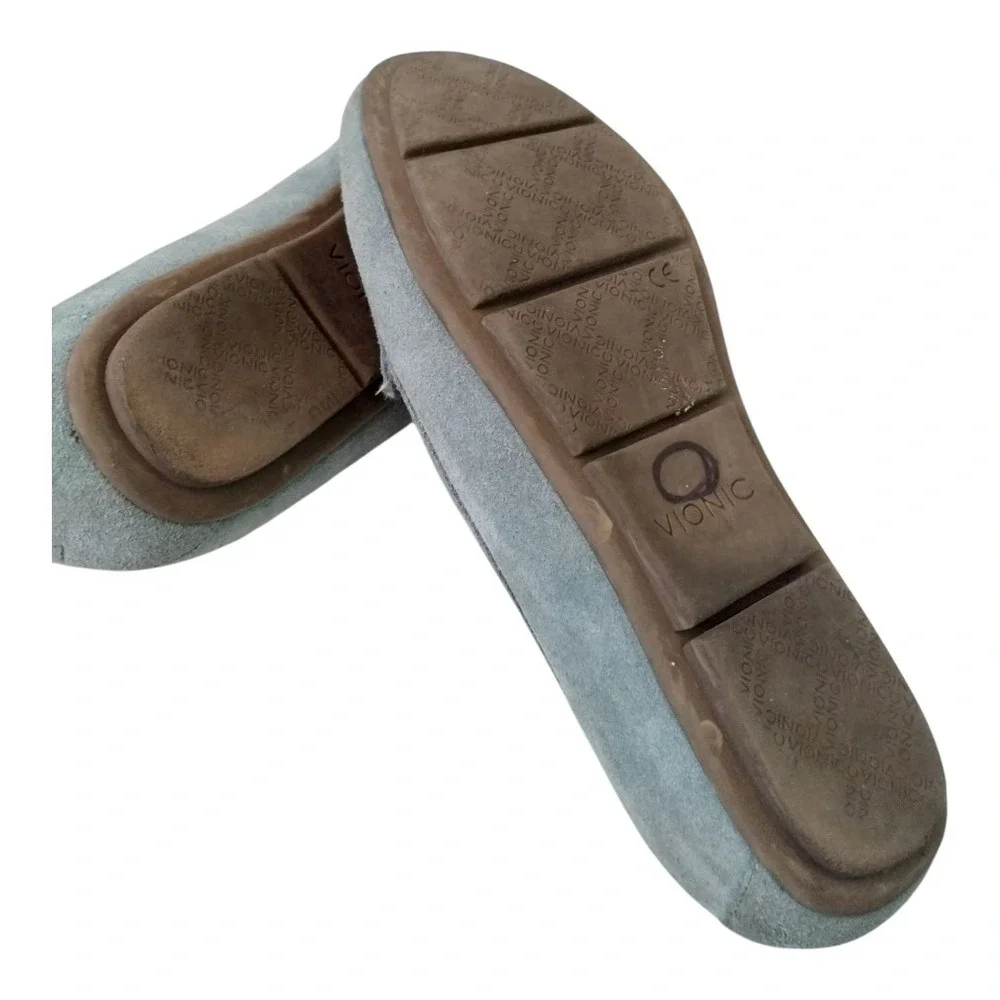 VIONIC Chill Debbie Suede Loafers Women's Size 6.5‎ Tan Slip On Comfort Shoes